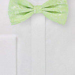 Pistachio Floral Paisley Bowtie - Men Suits