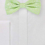 Pistachio Floral Paisley Bowtie - Men Suits