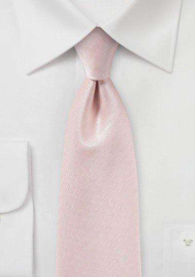 Peach Blush Herringbone Necktie - Men Suits