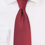 Cherry Pin Dot Necktie - Men Suits