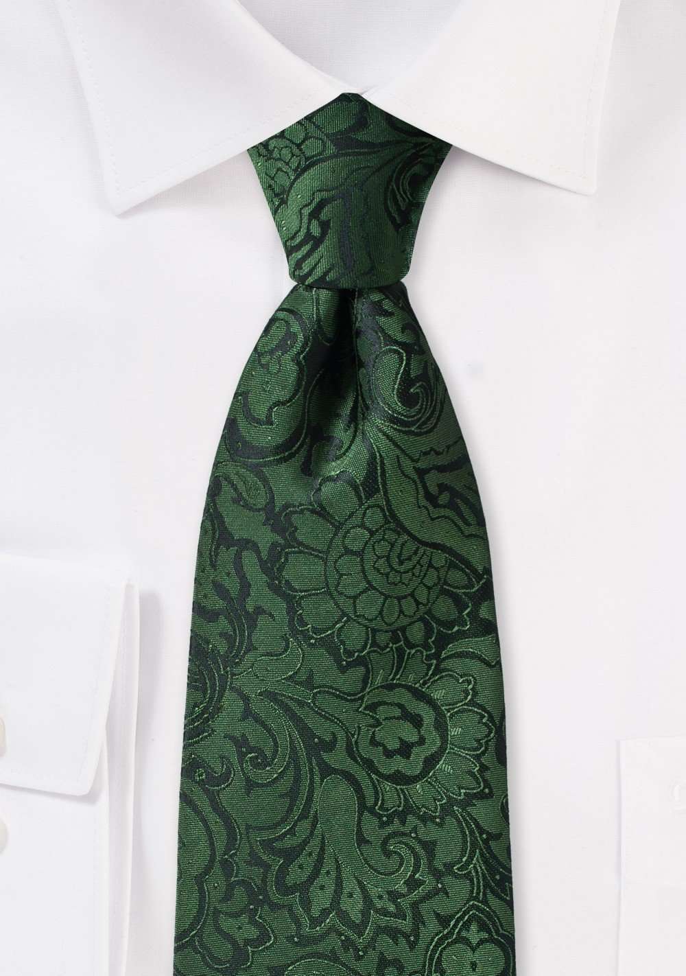 Forest Floral Paisley Necktie - Men Suits