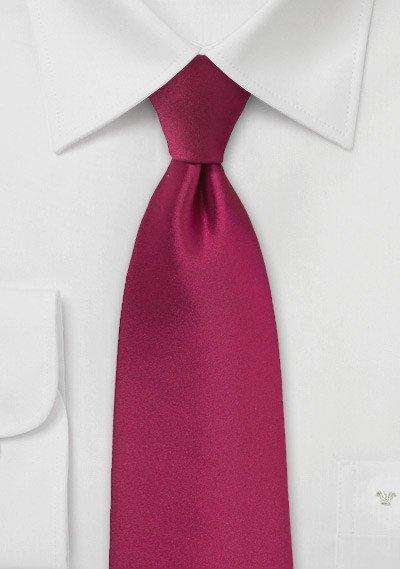 Raspberry Solid Necktie - Men Suits