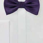 Regency Purple Herringbone Bowtie - Men Suits
