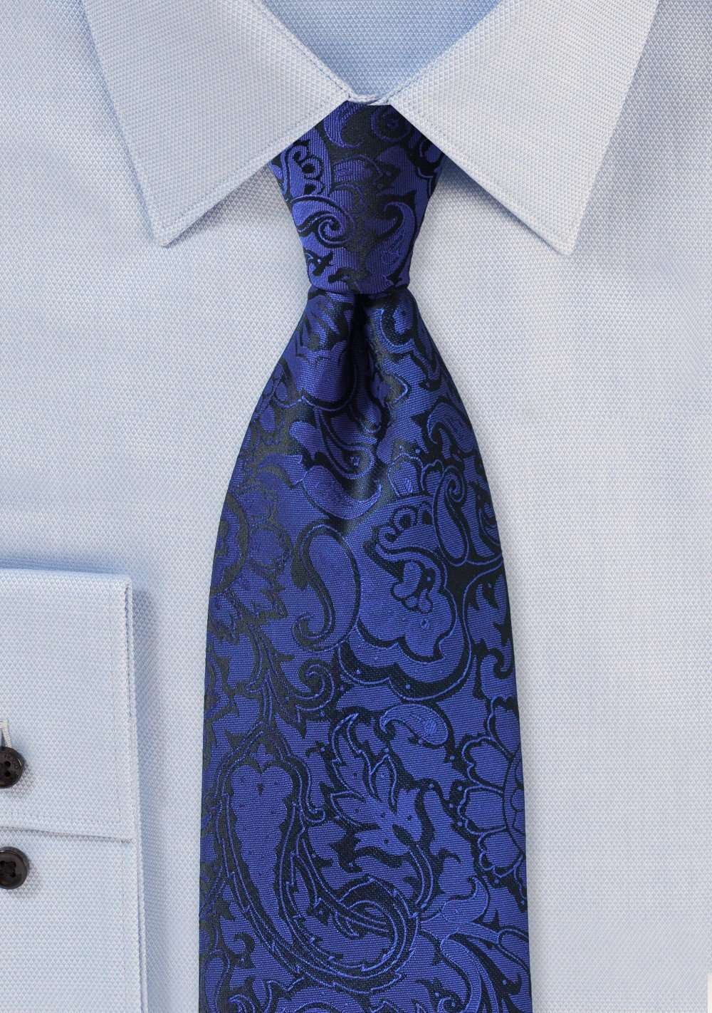 Royal Floral Paisley Necktie - Men Suits