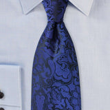 Royal Floral Paisley Necktie - Men Suits