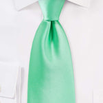 Mint Solid Necktie - Men Suits