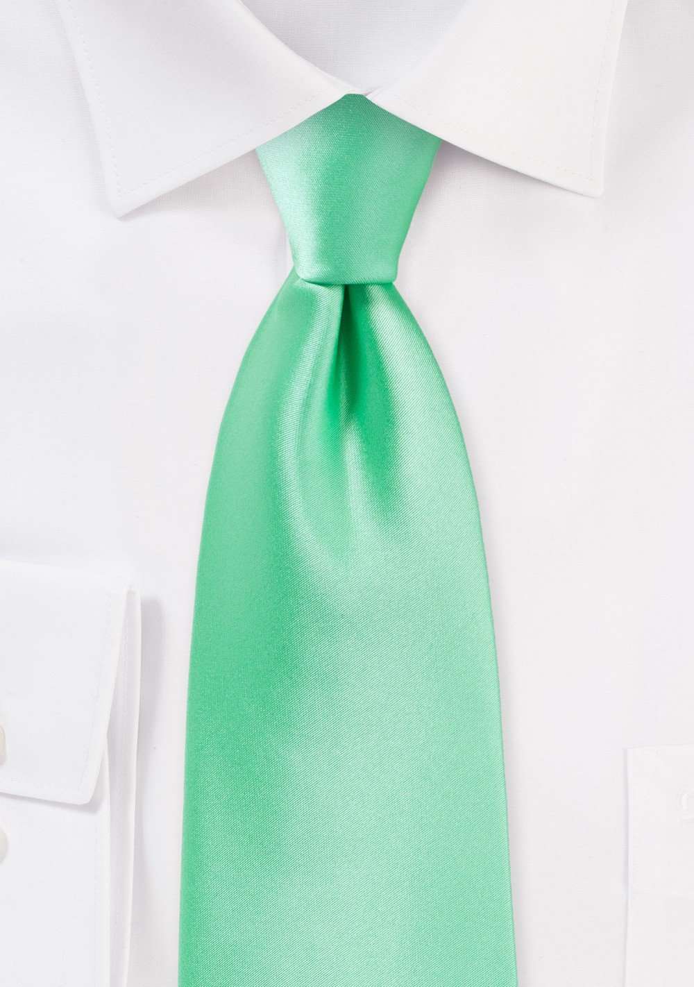 Mint Solid Necktie - Men Suits