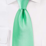 Mint Solid Necktie - Men Suits
