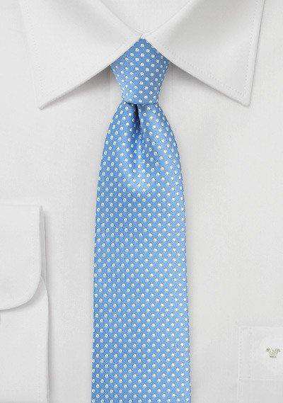 Periwinkle Pin Dot Necktie - Men Suits