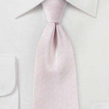 Blush Pink Herringbone Necktie - Men Suits