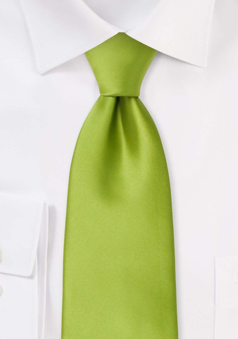 Green Apple Solid Necktie - Men Suits