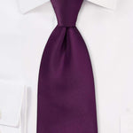Grape Solid Necktie - Men Suits