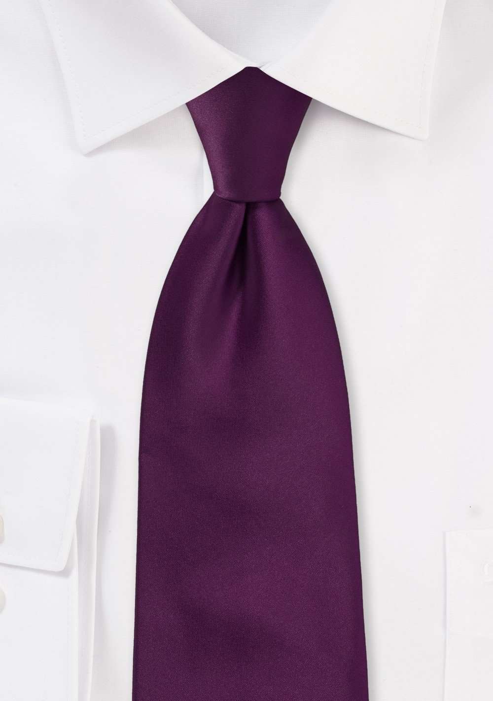 Grape Solid Necktie - Men Suits