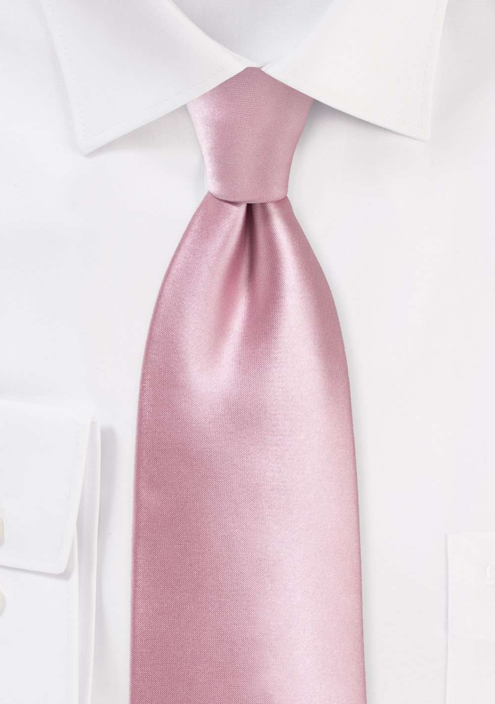 Dusty Rose Solid Necktie - Men Suits