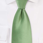 Sage Solid Necktie - Men Suits