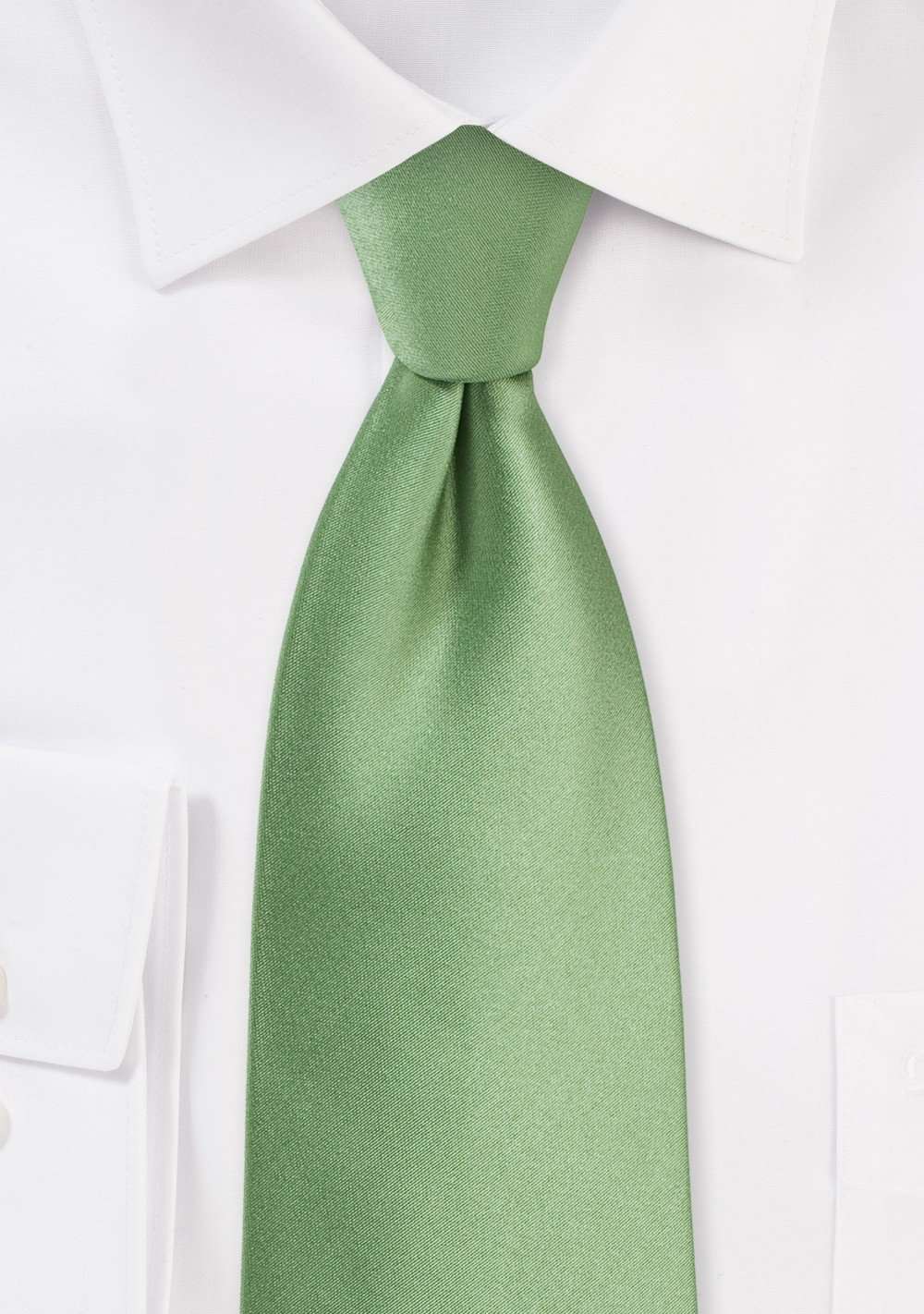 Sage Solid Necktie - Men Suits