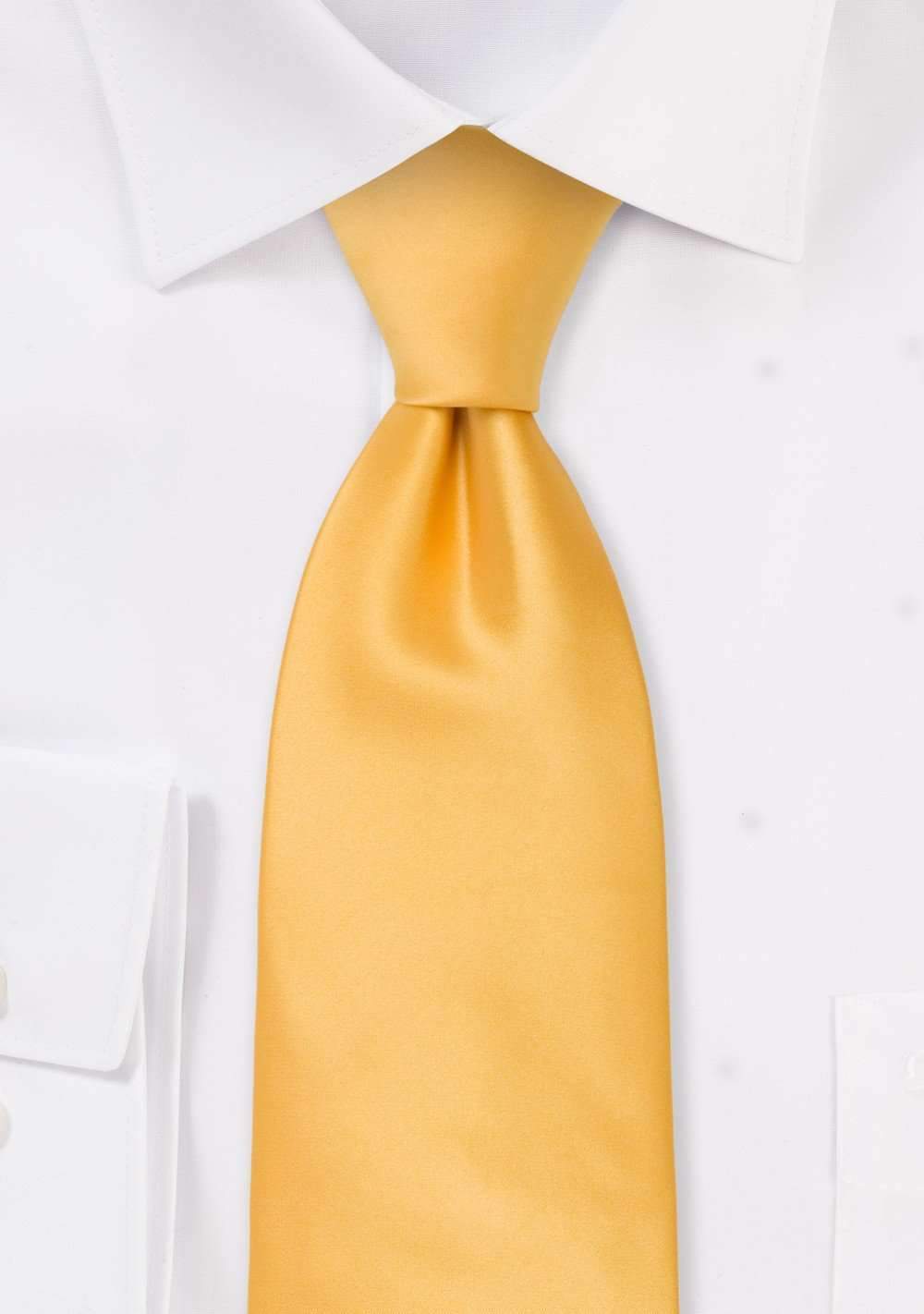 Lemon Solid Necktie - Men Suits