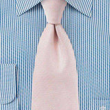 Peach Blush MicroTexture Necktie - Men Suits