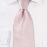 Blush Solid Necktie - Men Suits