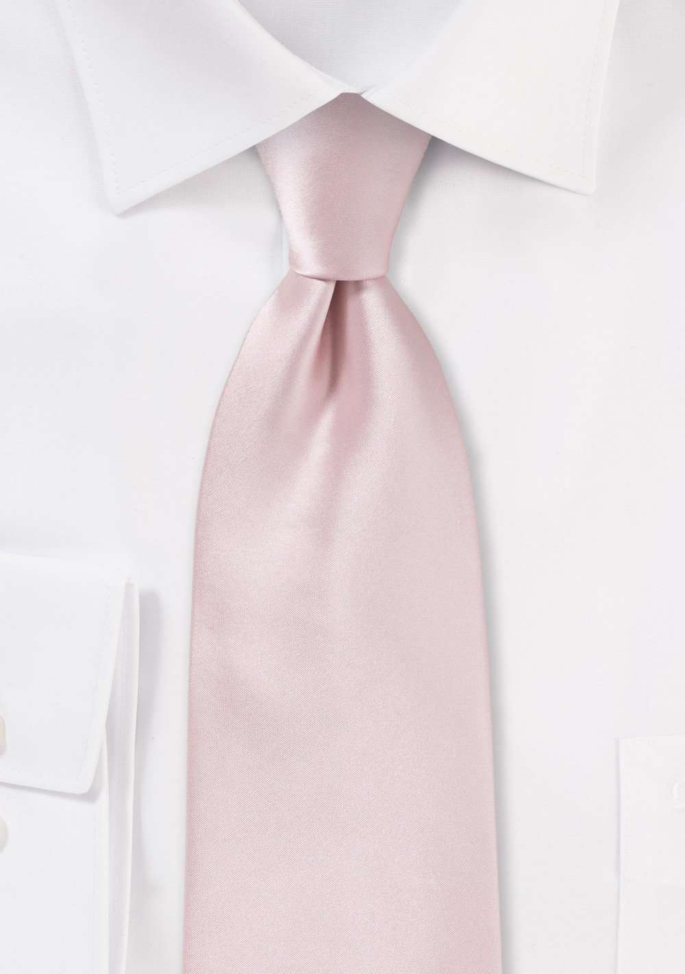Blush Solid Necktie - Men Suits