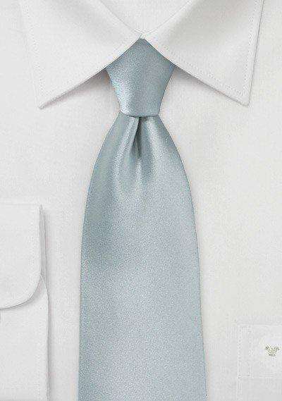 Dove Gray Solid Necktie - Men Suits