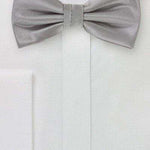 Sterling Silver Small Texture Bowtie - Men Suits