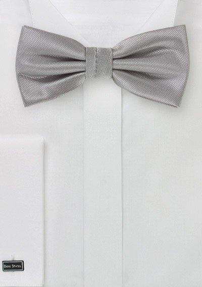 Sterling Silver Small Texture Bowtie - Men Suits