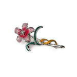 Multi Colored Flower Lapel Pin - Men Suits