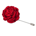 Red Rose Lapel Pin - Men Suits