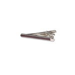 Silver and Brown Inlay Tie Bar - Men Suits