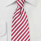 Cranberry Summer Striped Necktie - Men Suits