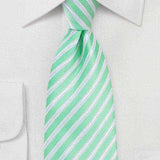 Spring Bud Summer Striped Necktie - Men Suits