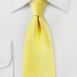Sun Yellow Herringbone Necktie - Men Suits