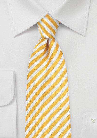 Meyer Lemon Summer Striped Necktie - Men Suits