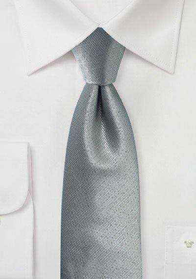 Formal Silver Small Texture Necktie - Men Suits