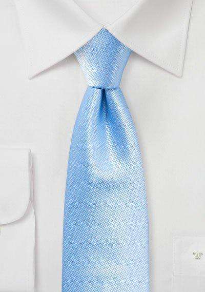 Capri Blue Small Texture Necktie - Men Suits