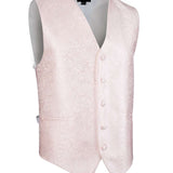 Blush Pink Proper Paisley Vest - Men Suits