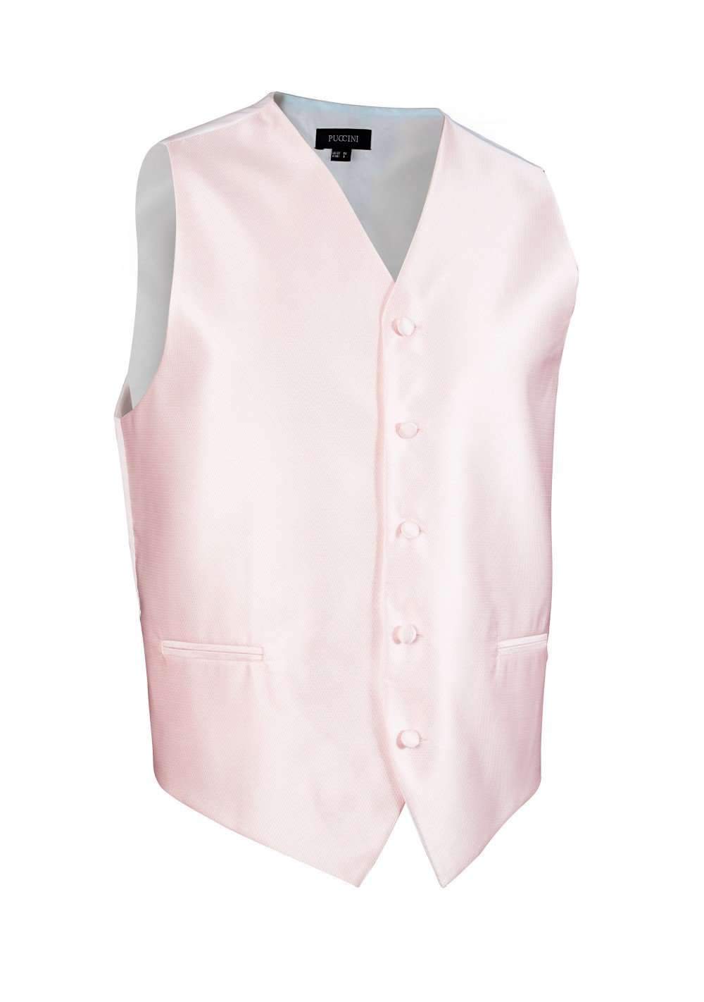 Blush Pink Solid Vest - Men Suits