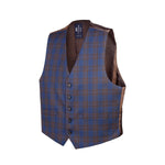 Blue Rust Window Payne Vest - Men Suits